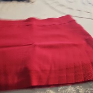 Women’s Red Knit Pencil Skort